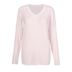 CAbi Pink Striped Long Sleeve Tee